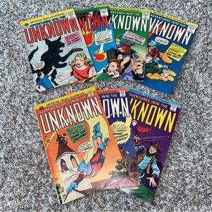 VINTAGE 1960s ACG Comics Adventures Into The Unknown Silver Age Lot Of 7ea